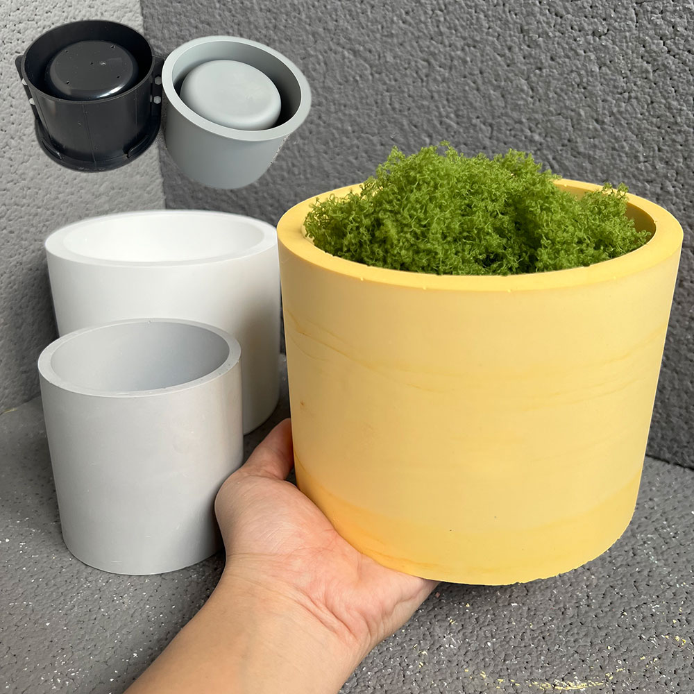 Candle Making Vessels - Grands moules de jardinière en silicone,