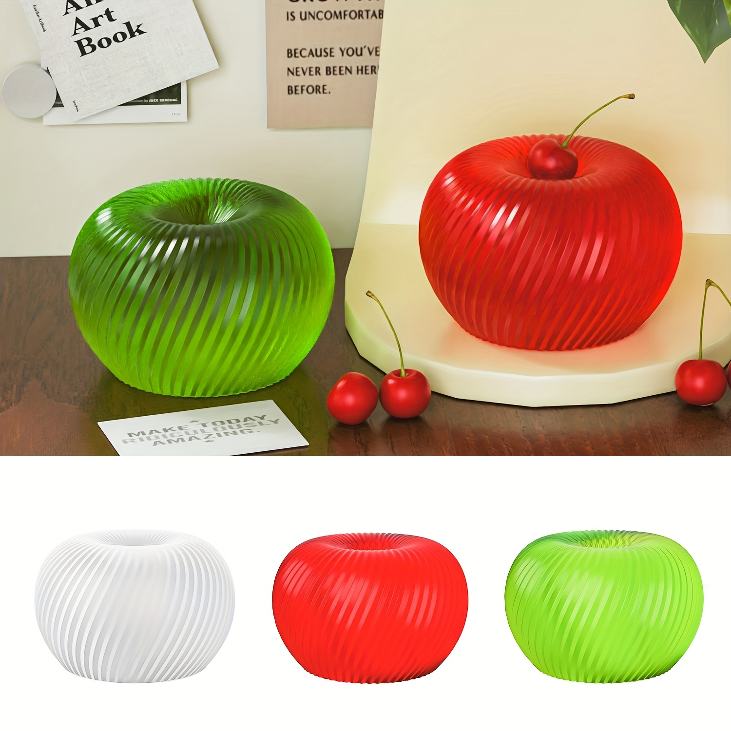 Candle Making Tools - Un moule en silicone rouge tendance