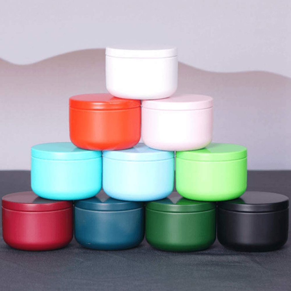 Candle Making Vessels - Boîte à thé avec couvercles hermétiques,