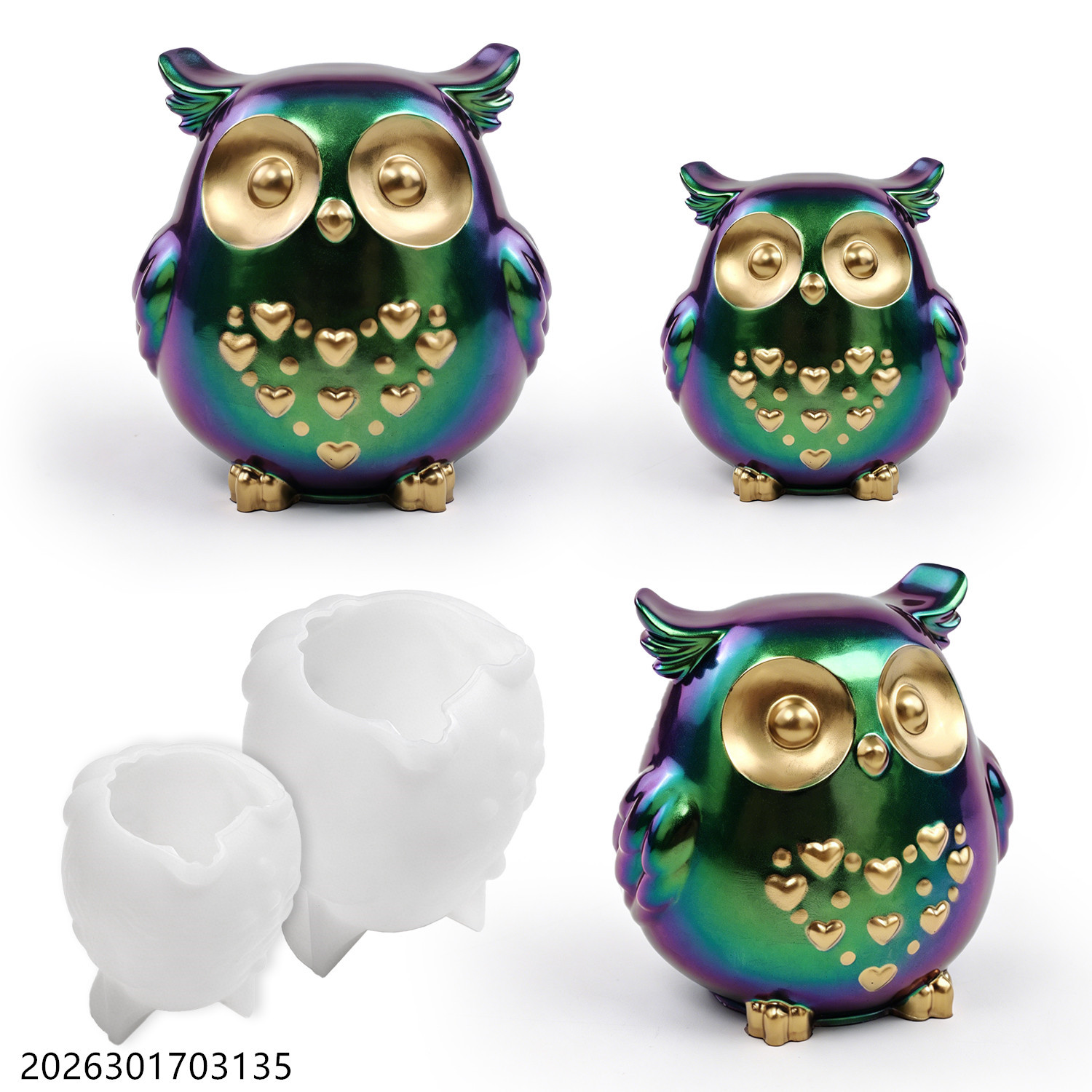 Candle Making Tools - Moule en silicone Hibou 3D en