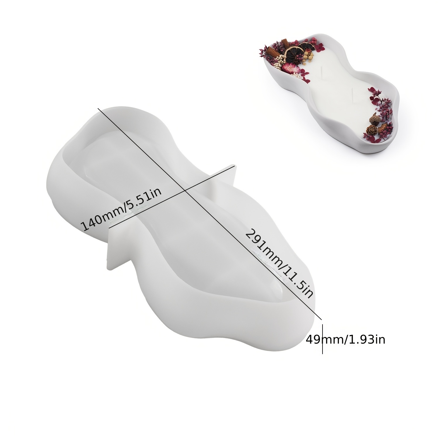 1 grand moule ovale irrégulier - Candle Making Vessels avis et prix