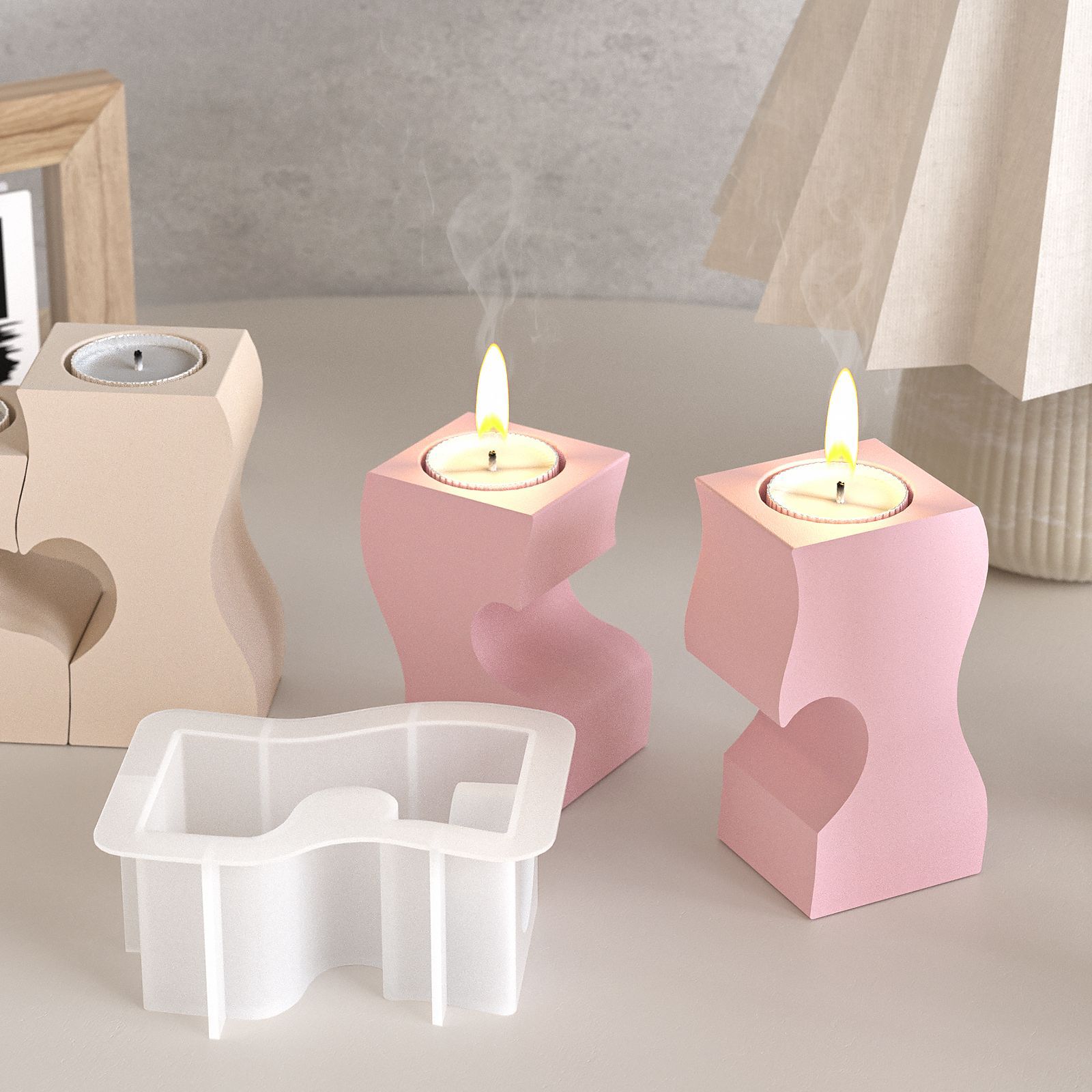 S coeur chandelier Silicone mo - Candle Making Tools avis et prix