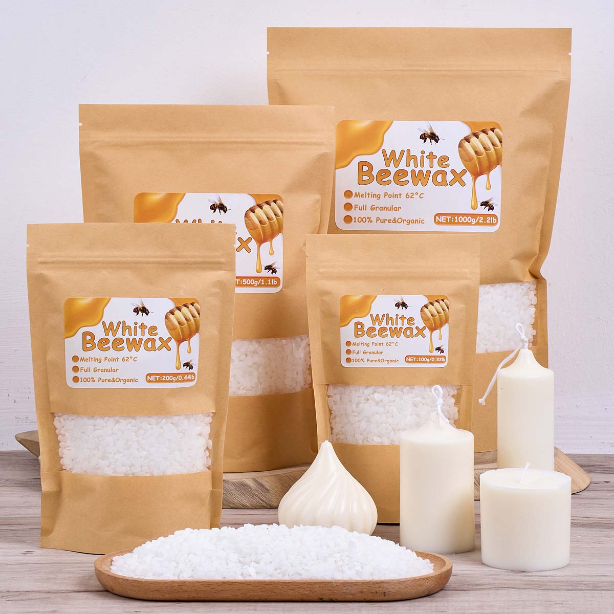 Cire d'abeille blanche Pure na - Candle Making Material avis et prix