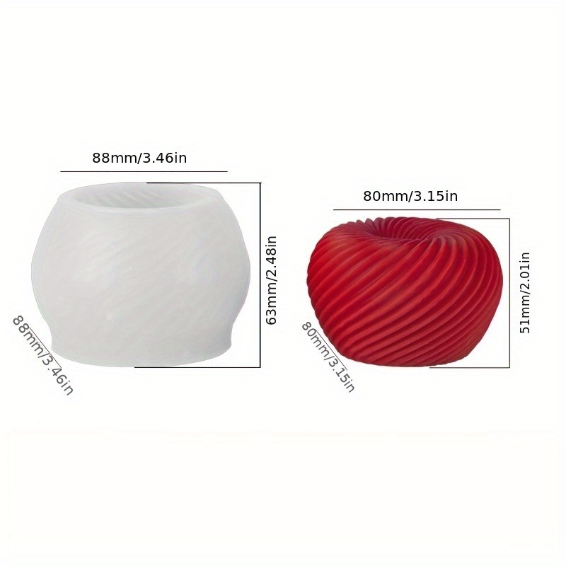 Un moule en silicone rouge ten - Candle Making Tools avis et prix