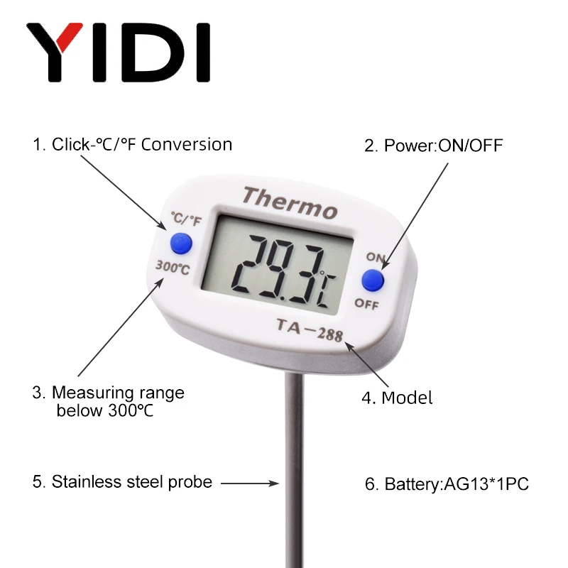 TA288 LCD thermomètre alimenta - Candle Making Thermometer avis et prix