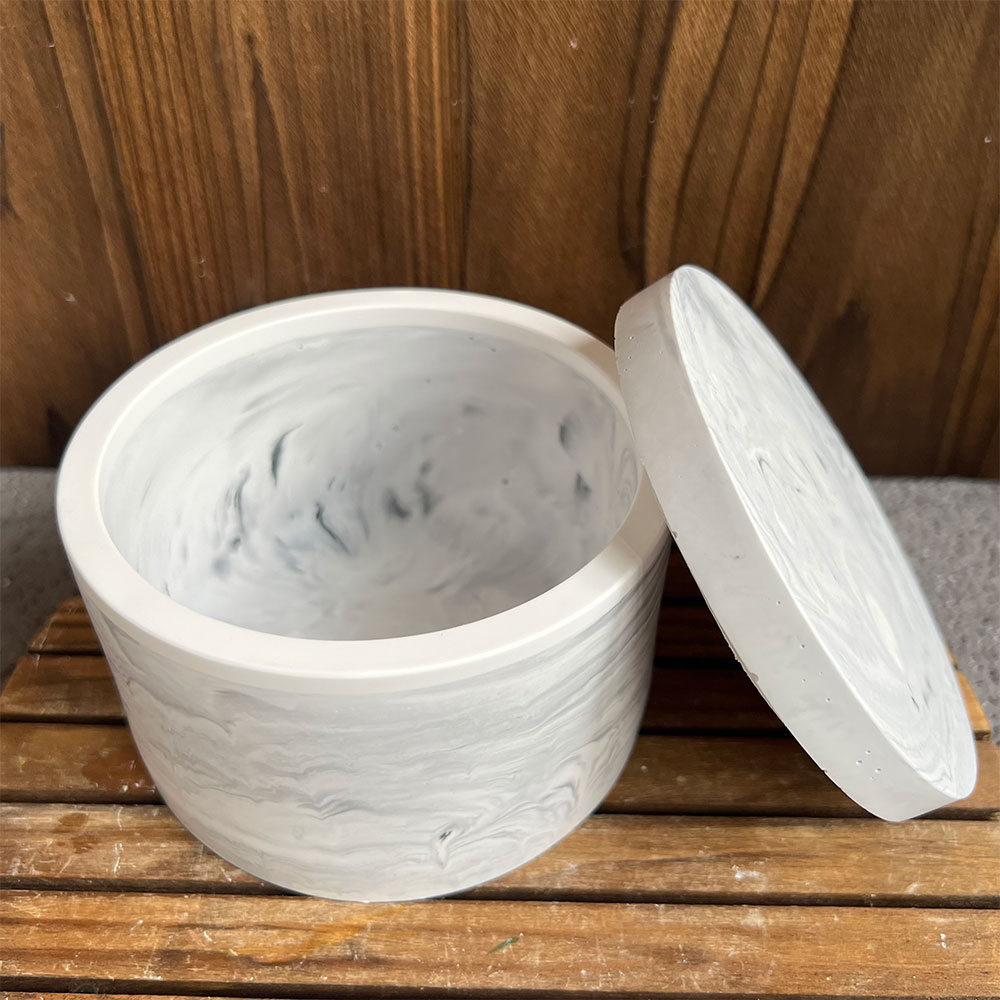 Boîte de bougie ronde en cimen - Candle Making Vessels avis et prix
